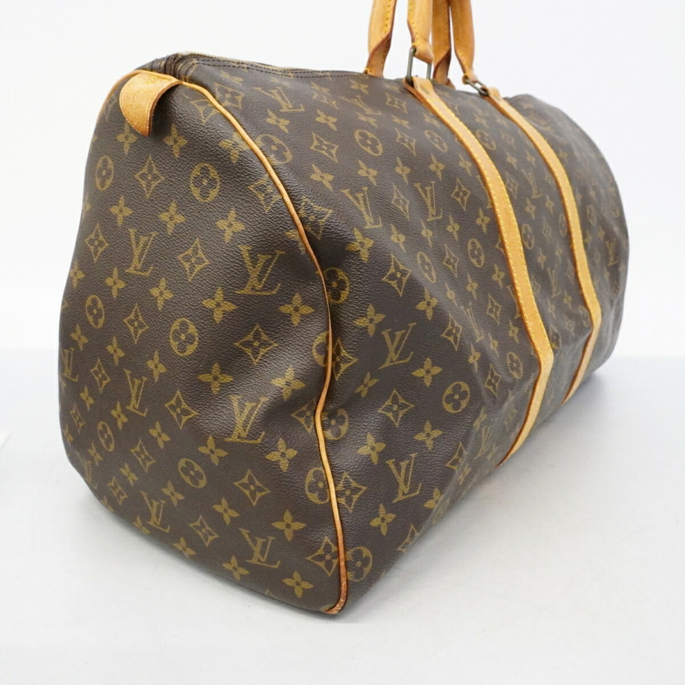 LOUIS VUITTON Brown Monogram Keepall 55 Boston Bag - Picture 2 of 14